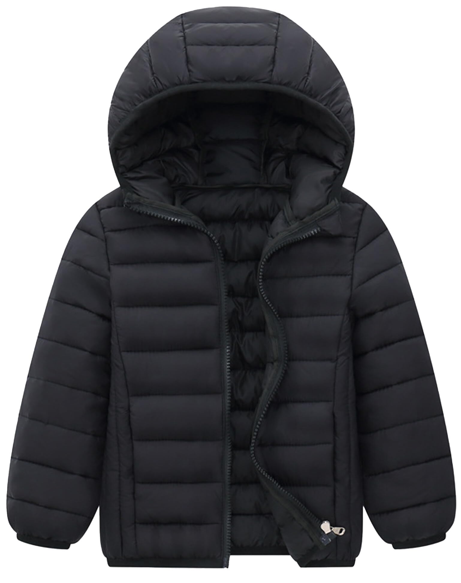AIEOE Giacca Bambino Piumino con Cappuccio Cappotto Snowsuit Tenere al Caldo Carino Bambina Adatto da 3-12 Anni