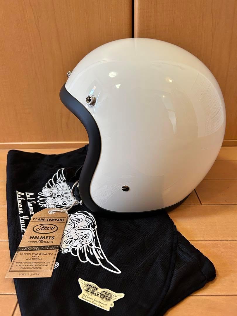 TT＆CO 500-TX アイボリー XXL TT&CO 500-TXジェットヘルメット