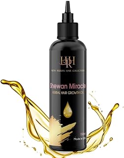 Shewan Miracle Hair Growth Oil, Sulfate Free – All Natural, Chemical-Free Regrowth Oil for Edges, Bald Spots & Fast Hair Growth – Paraben Free – 100% Organic Oils, Essential Oils & Herbs – 8oz