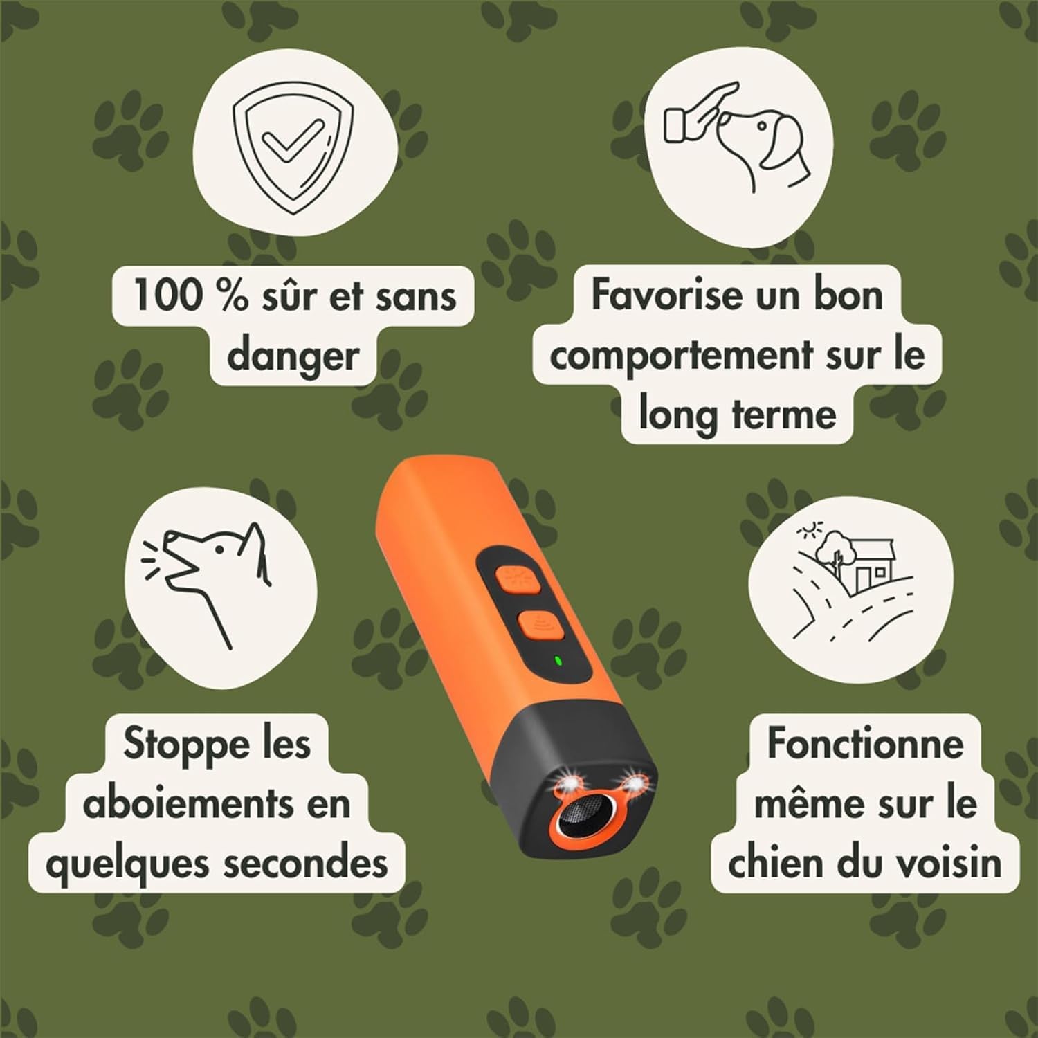 Croquette Stop-Croq - Calmez Les aboiements Tout en Douceur, en Une Pression