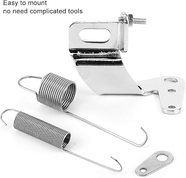Return Spring Kit,Car Carburetor Throttle Cable Bracket with Dual Return Spring Set Stainless Steel Parts