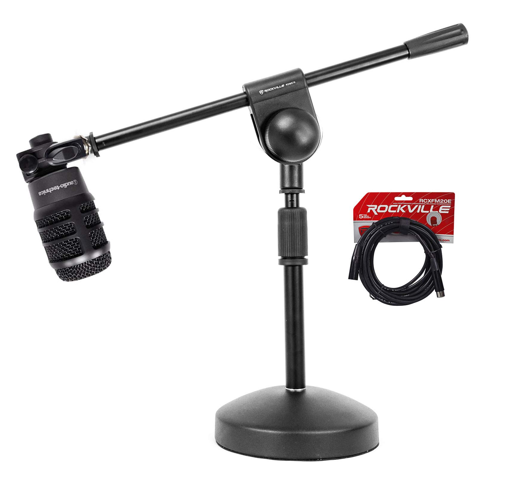 Audio-Technica ATM250 Kick Drum/Percussion/Brass Instrument Microphone Mic+Stand