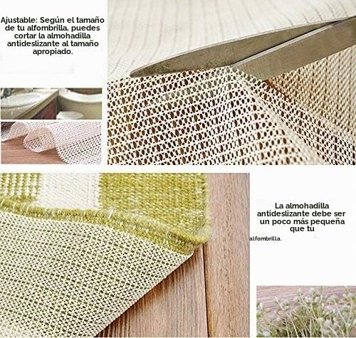 Miniatura 5 de Hequn Base Antideslizante Para Alfombra, Protección Resistente Contra Resbalones, Pvc 80x180cm , Color Mármol, Adecuado Para Parqué O Baldosas