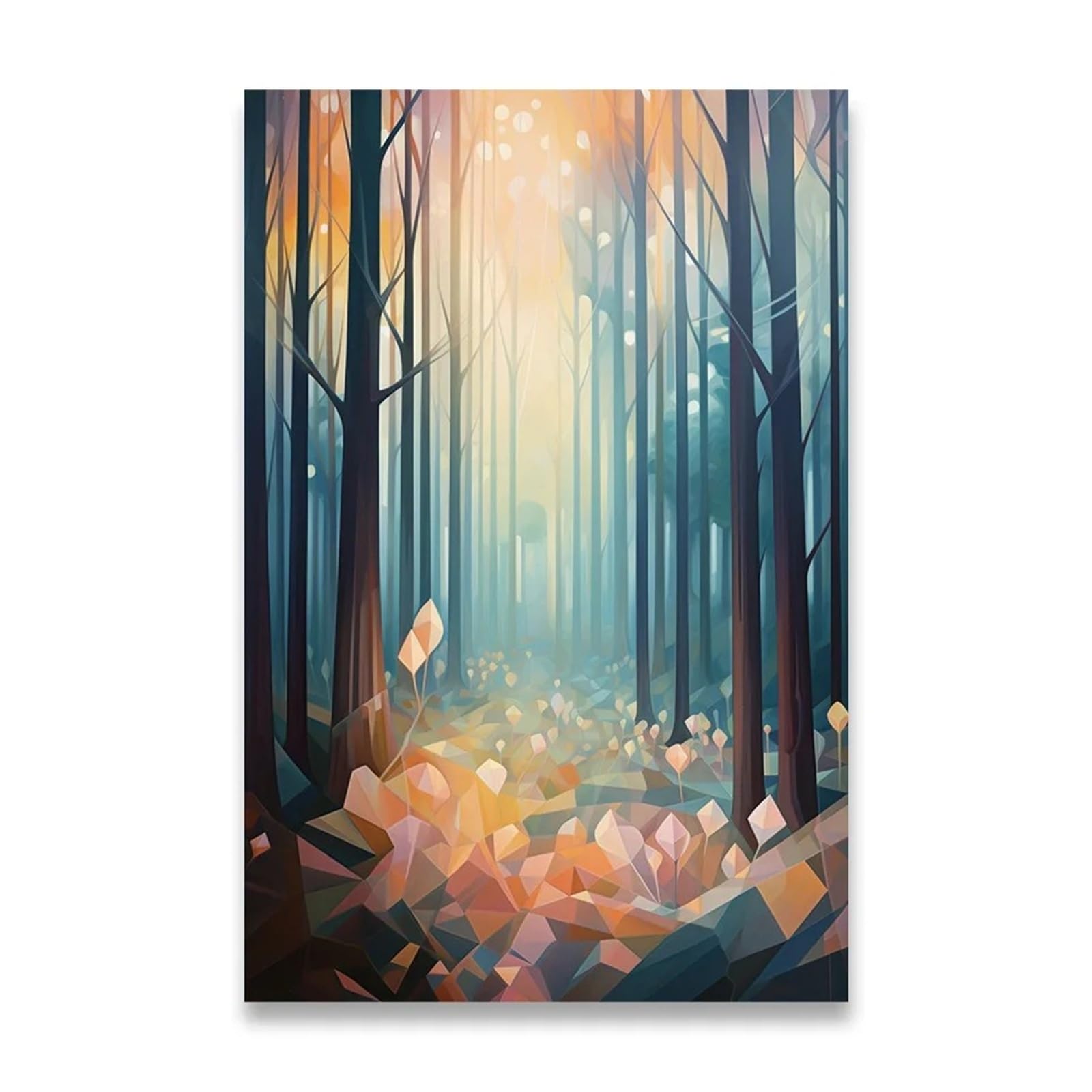 XENITE Wall Art Canvas Prints Bedroom Decoration Home Decorations Canvas Painting Beautiful And Healing Forest Pictures Room Wall Decor(A,30x40cm)