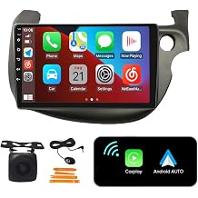 [2G+32G] 10" Carplay Android Auto Touchscreen Autoradio Car Stereo GPS Navigation FM Radio Head Unit WiFi Mirror Link Multimedia Player GPS Radio DSP Forhonda fit 2007-2014 RHD