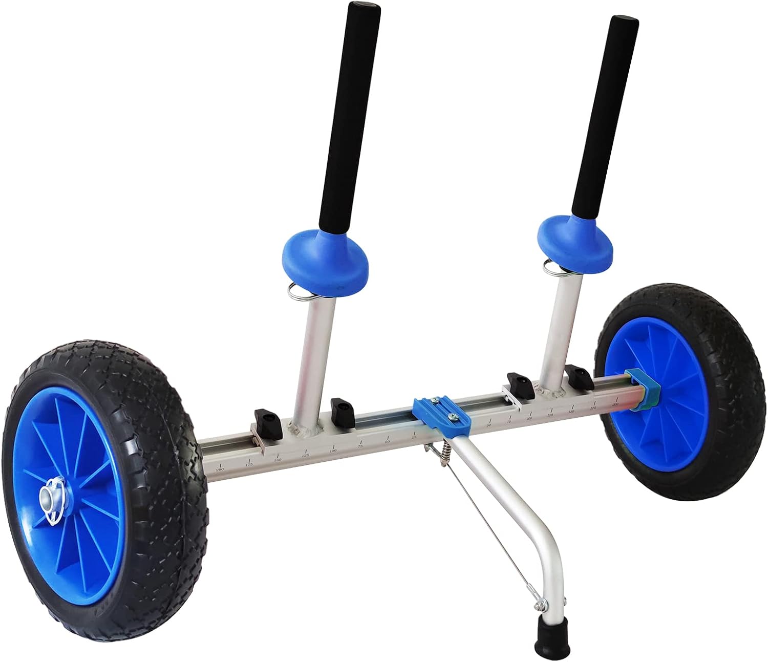 Sit on Top Kayak Cart Dolly with Large Airless Wheels, Quick-Detachable and Width Adjustable, Suitable for Kayaks Canoes with Scupper Holes Sit on Top Kayak Cart Dolly with Large Airless Wheels, Quick-Detachable and Width Adjustable, Suitable for Kayaks Canoes with Scupper Holes