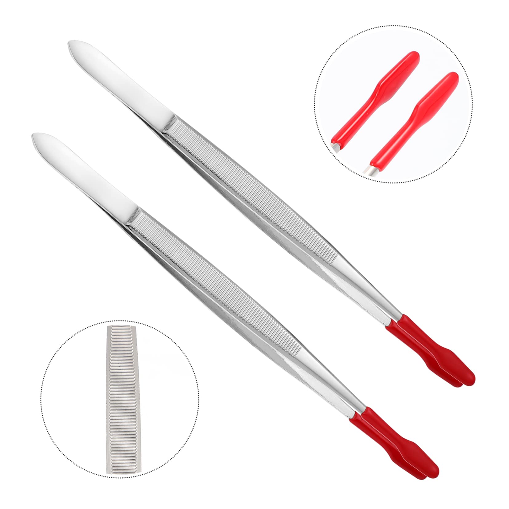 DOITOOL 6pezzi Pinzette Antistatic Acciaio Inossidabile Per Collezionisti Di Francobolli Design Ergonomico e Manico Antiscivolo Strumenti Di Precisione Per Hobby e Riparazioni