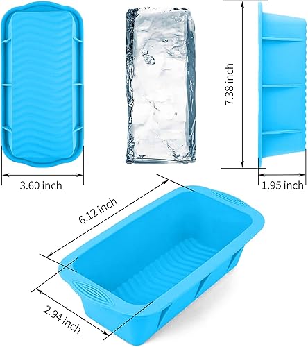 Miniatura 2 de Molde de bloque de hielo extra grande para baño de hielo, paquete de 4 moldes grandes para cubitos de hielo, accesorios de baño de hielo de silicona