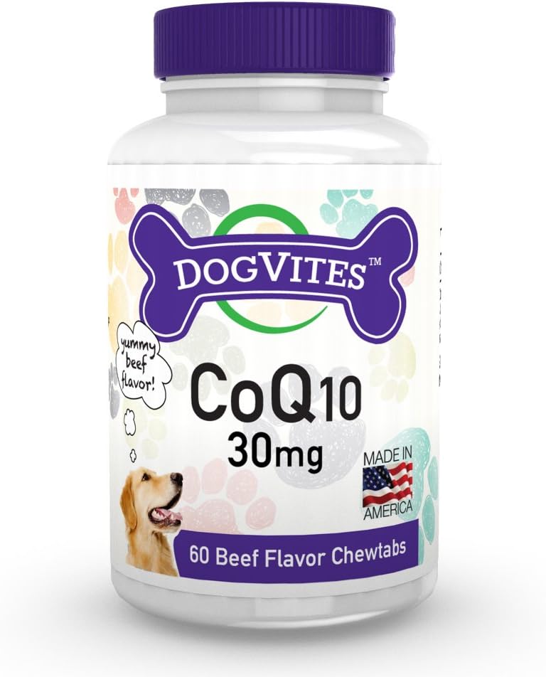 Health Thru Nutrition DogVites CoQ10 for Dogs, Beef