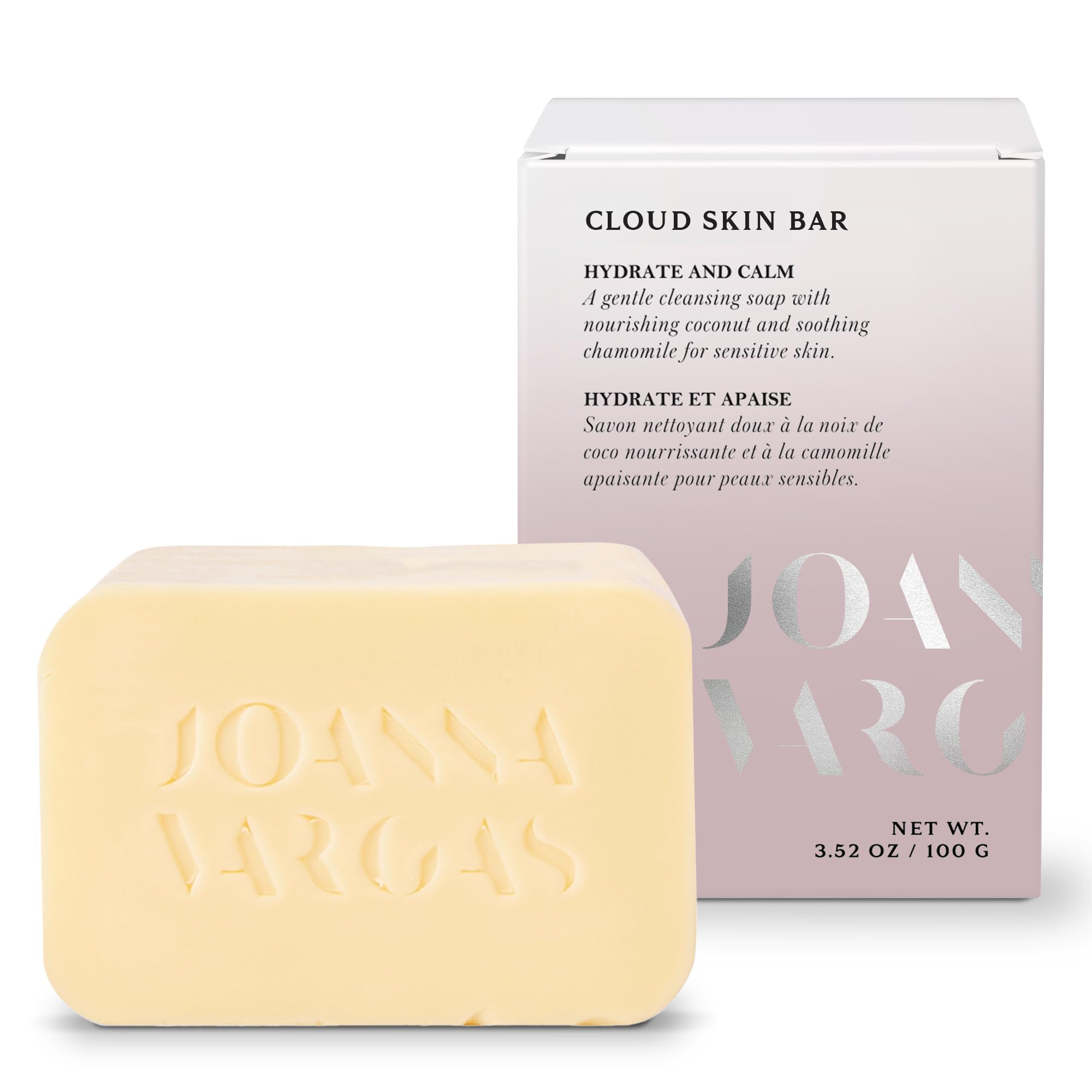 Joanna Vargas Cloud Bar Soap for Women – Natural Bar Soap with Vegetable Glycerin and Shea Butter – Nourishing Handmade Soap Bar for Glowing Skin – Clean, Moisturizing Organic Soap Bar Made in USA