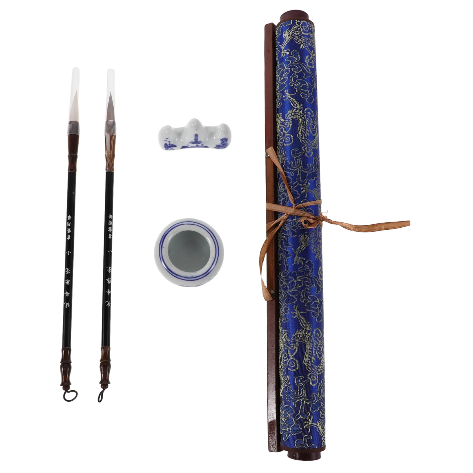 Homoyoyo Set di Pratica Calligrafica con Panno da Scrivere Sull'acqua | Tessuto Broccato con Accessori Essenziali, Confezione Elegante per Compiti e Apprendimento