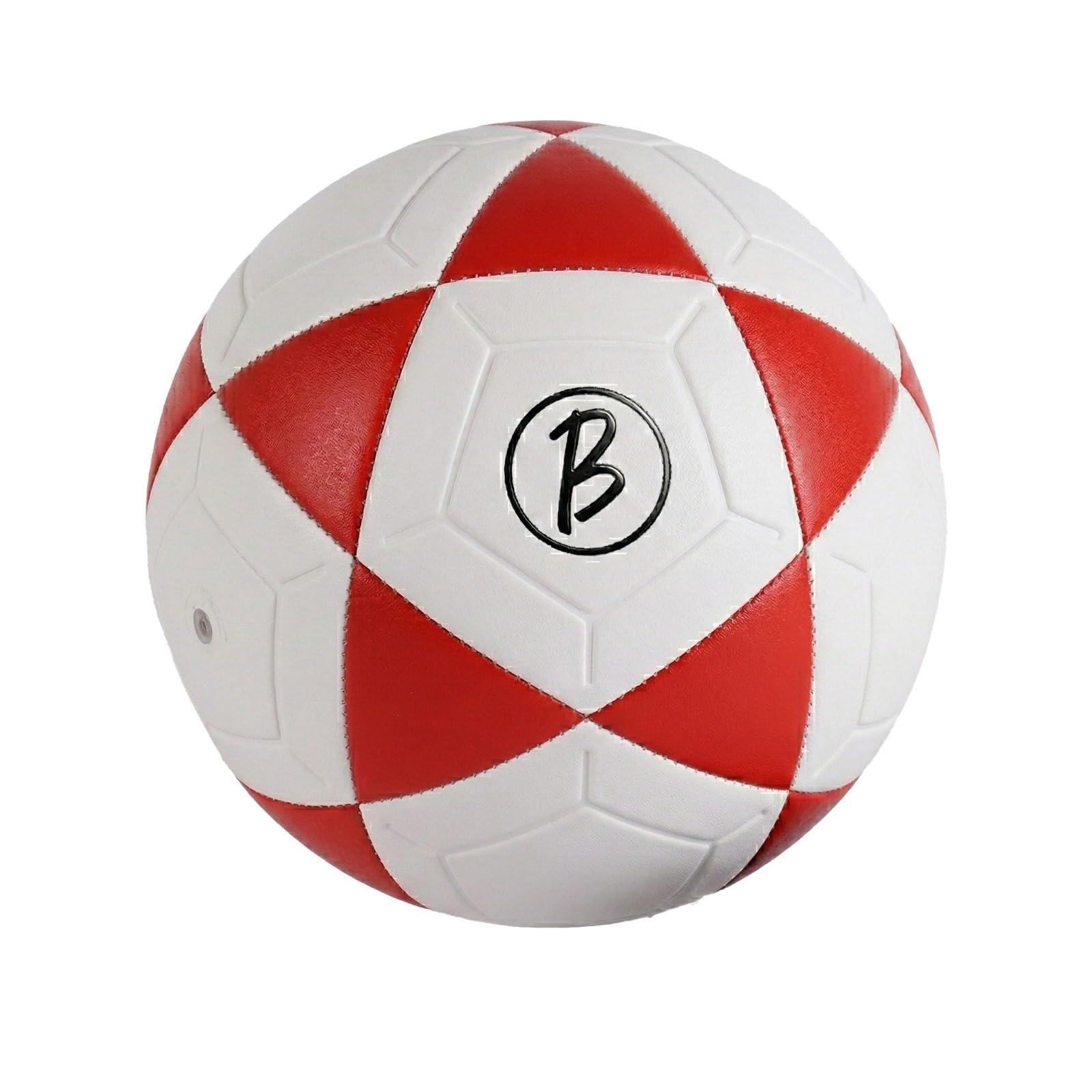 CRAE Football | Rubber Moulded Training & Match Ball | All Age Groups | Outdoor Waterproof | for Ground, Grass & Turf (Red)-image-40