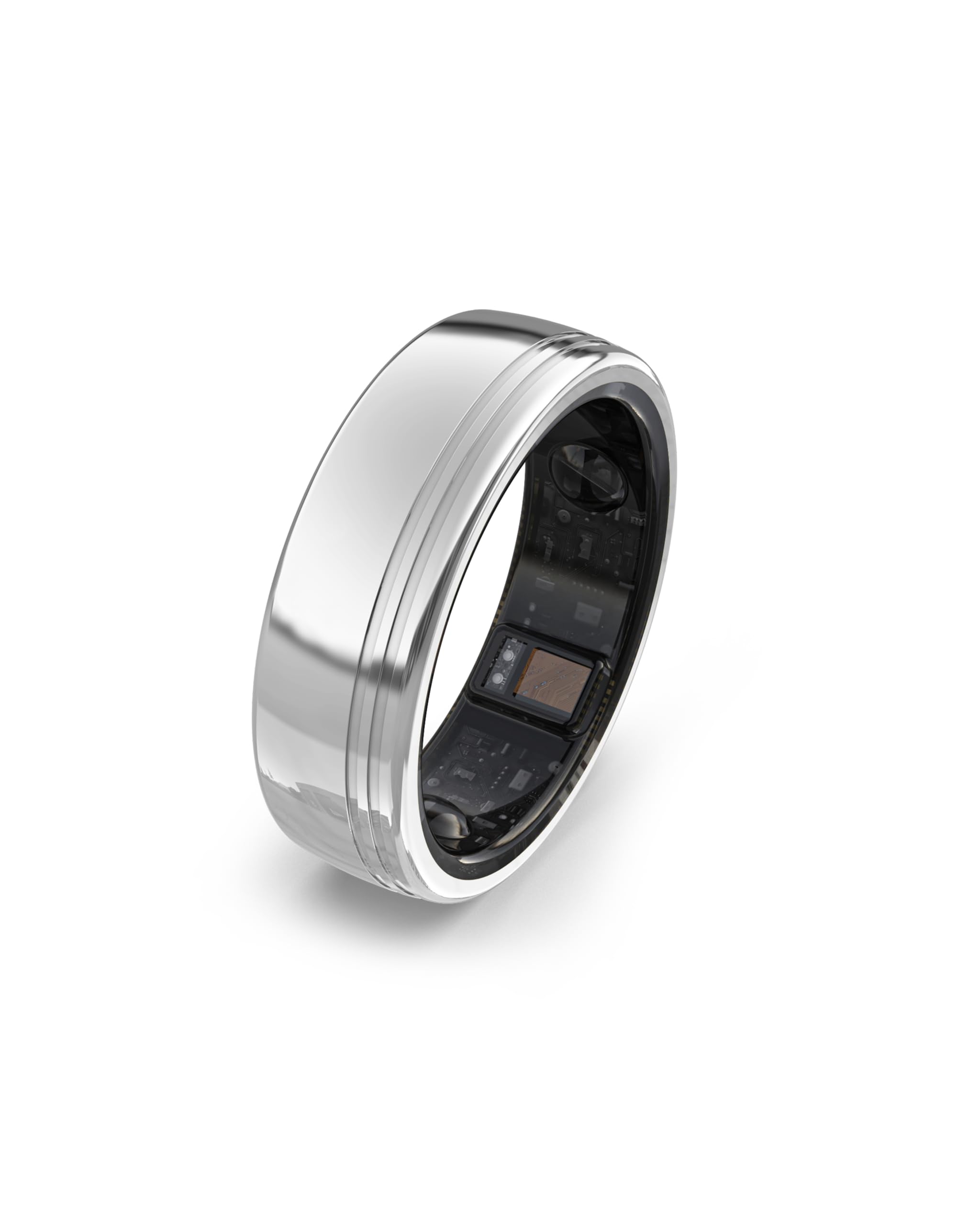 aabo Ring Plus Smart Health Ring | AI Coach | Blood Pressure, Sleep HRV, HR, SPO₂, Stress Tracker | 38+ Health Metrics | Remote Monitoring | 30-Day Battery with Charging Case (Steller Silver 12)-picture-20
