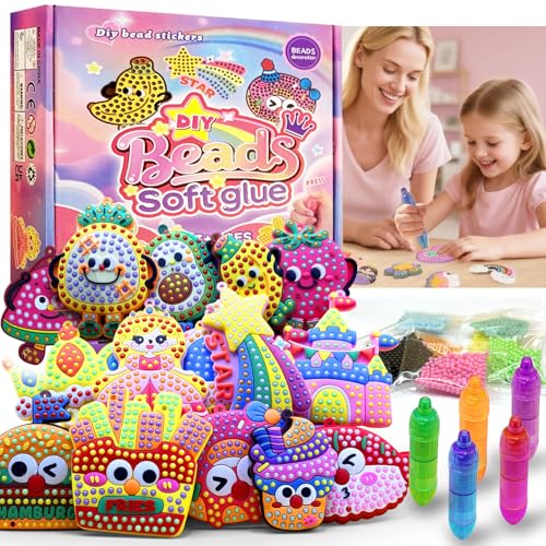 VattaFrast DIY Bead Art & Mosaic Kit for Kids Ages