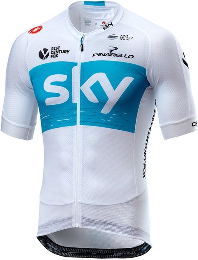 castelli Team Sky 2018 Aero Race Jersey - Maglia da Ciclismo : Abbigliamento