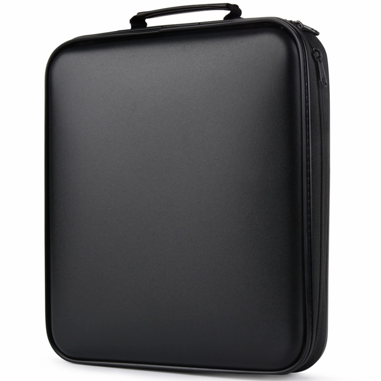 TIMCORR DVD Storage CD Case Holder:DVD Binder Protective CD Book Portable DVD Organizer-CD Wallet 160 Disc Holder Hard Plastic Movie Case Black CD