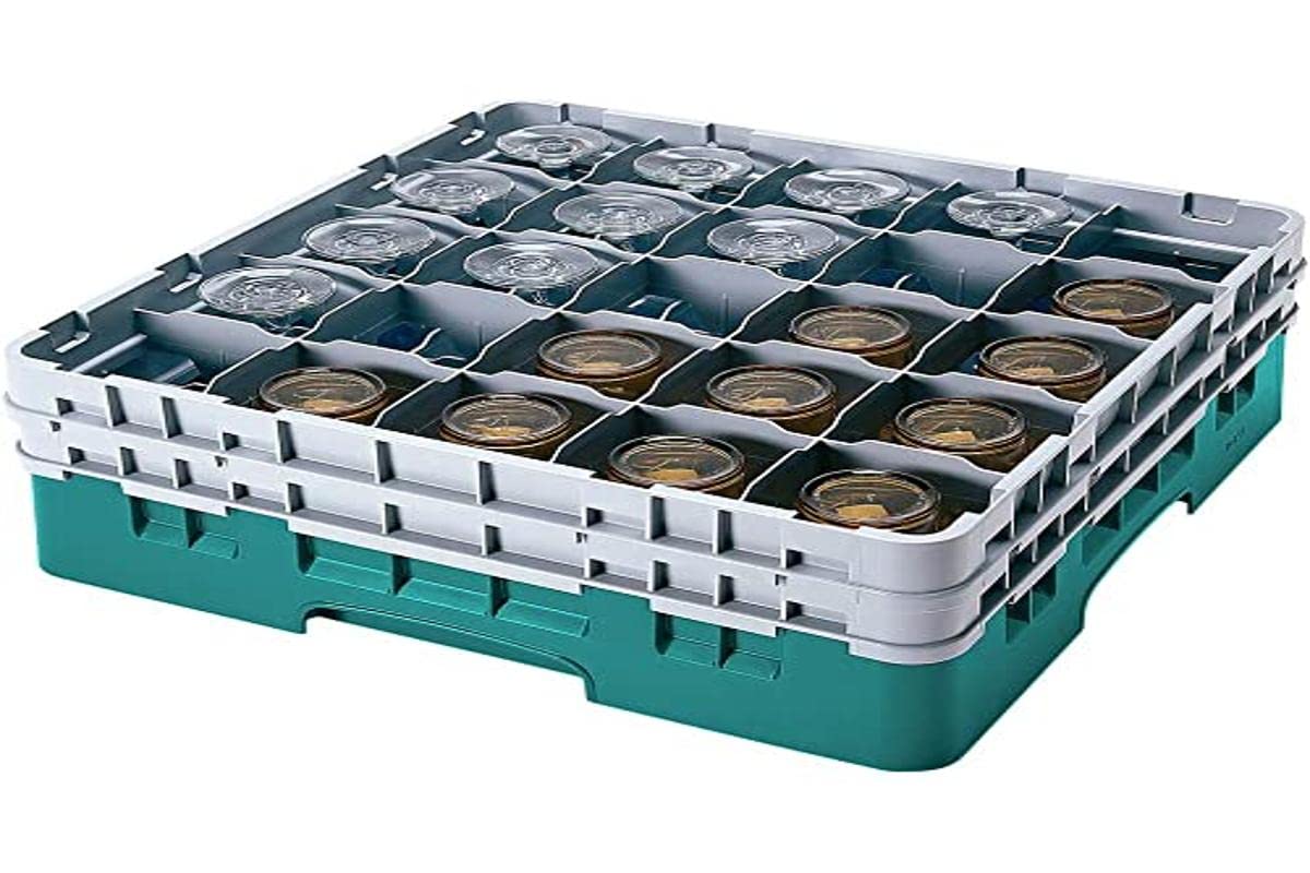 Cambro Camrack 30S434 Lot De 4 Paniers 30 Compartiments Turquoise - Verres à Pied