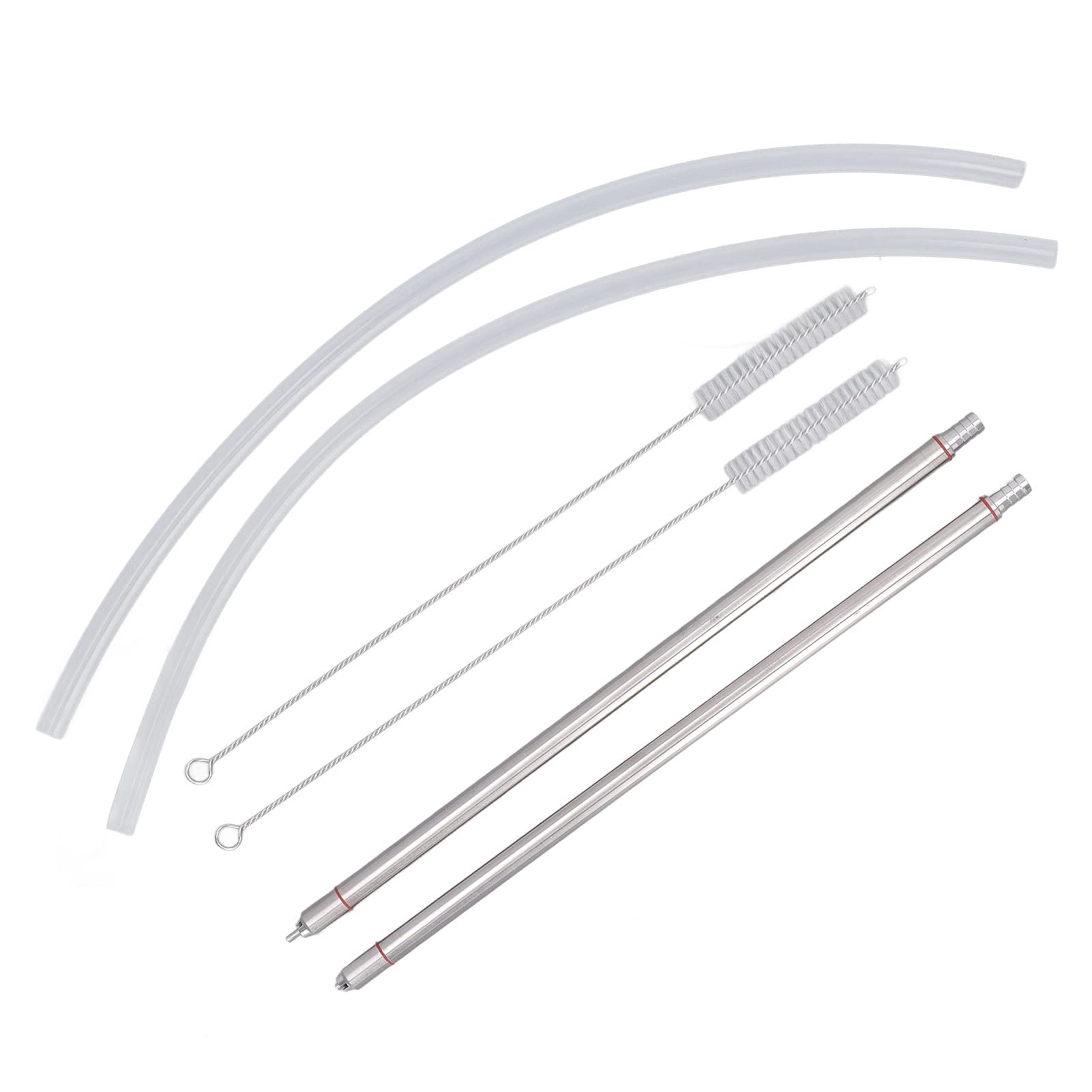 2 Pcs Flaschenfüller, Bier Flaschenfüller, federbelastetes Bierflaschenfüller-Set, 304 Edelstahl, Craft-Bierabfüllstop-Ventilfüller, ideal für Heimbrauen, einfach zu bedienen
