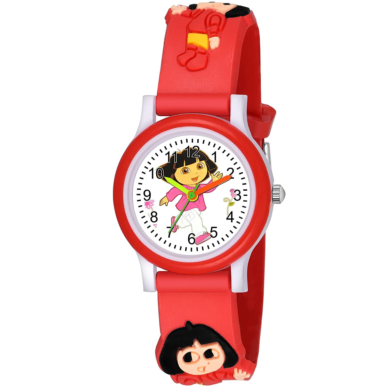 Rozti White Dial Dora Love Red Strap Silicone Belt Analogue Girls Kids Watch (B0CH3NTNQS) Amazon Price History, Amazon Price Tracker
