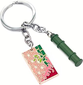 Anime Keychains with Five-Leaf Clover & Black Bulls Charms, Premium Black Clover Anime Merch & Gifts