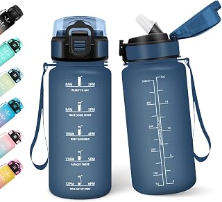 Borraccia, 500ML Con Paglia, Borraccia Bambini, Senza BPA, Borracce con Cannuccia,...