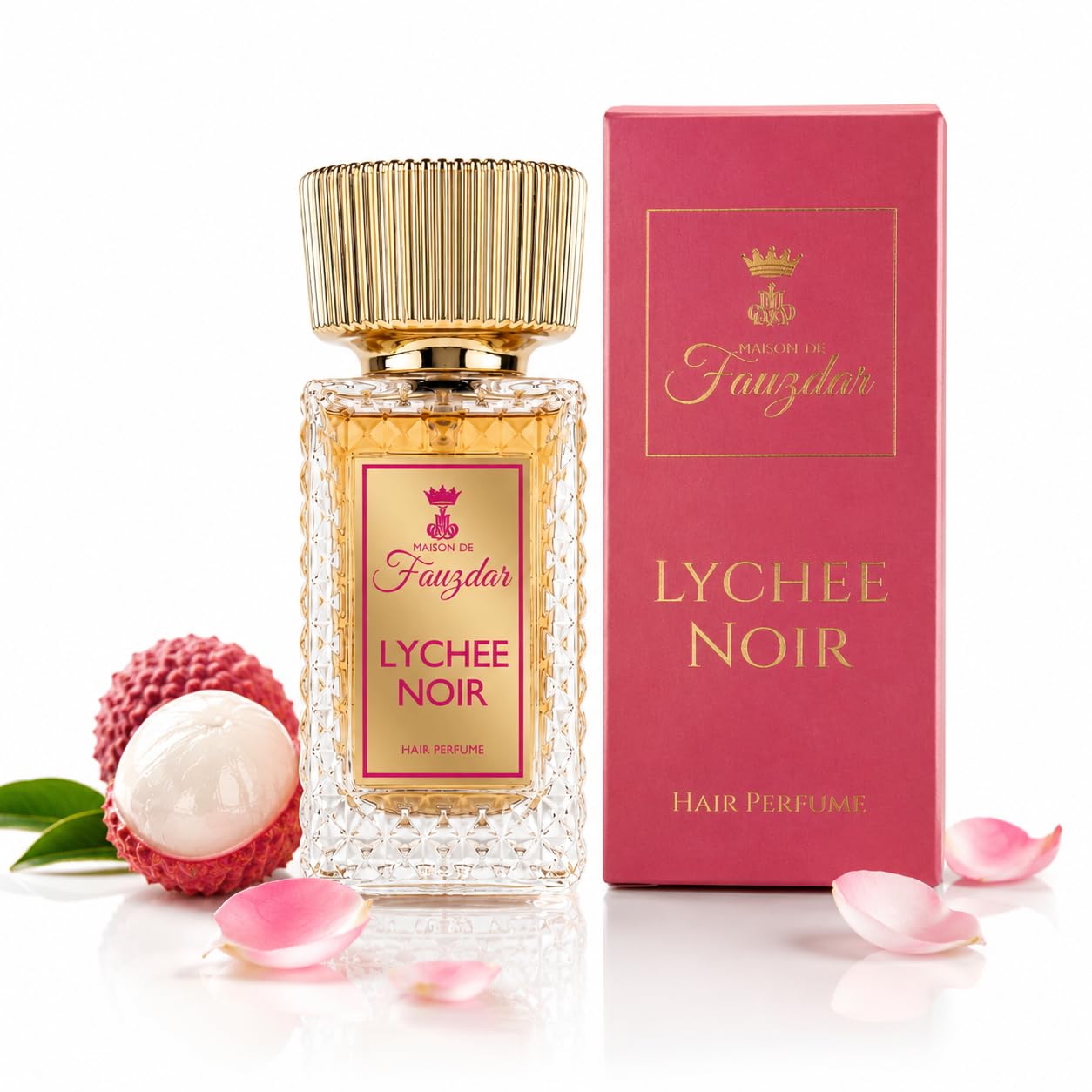 Lychee Noir Hair Perfume – Floral Amber Hair Mist – Luxury Hair Fragrance for Women – With Notes of Lychee, Pear, Grapefruit, Rose, Vanilla & Amber – Long-Lasting Scent – 30ml-image-10