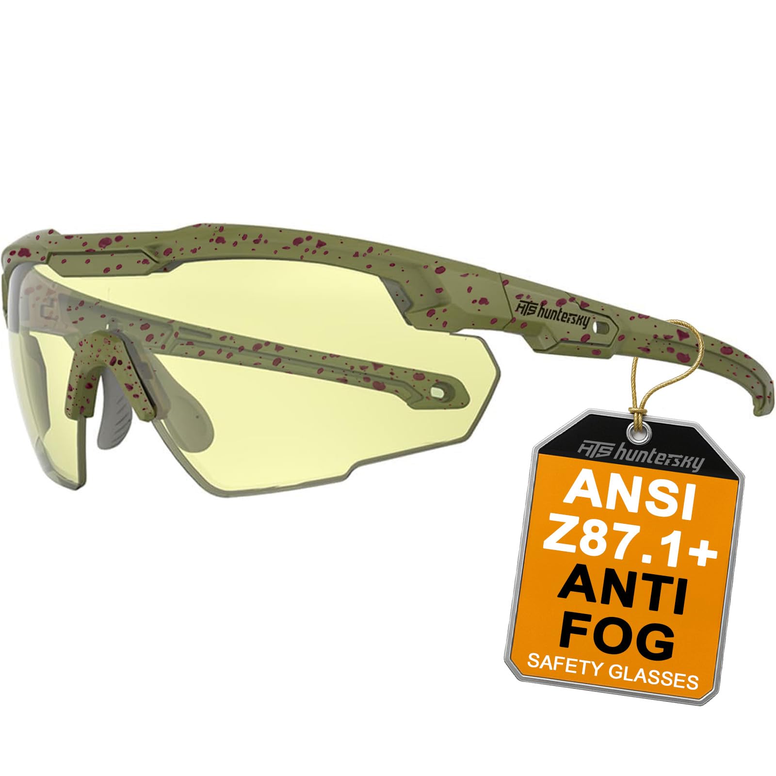 Ballistic Tactical Shooting Glasses ANSI Z87+ UV400 Protective Eyewear