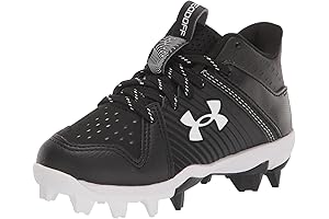 Leadoff Mid Junior Rubber Molded Baseball Cleats Size 12 Little Kids