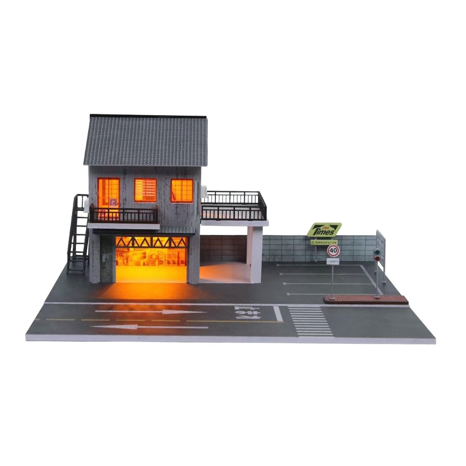 kowaku Garaje para Coches de Metal Fundido a Escala 1/64