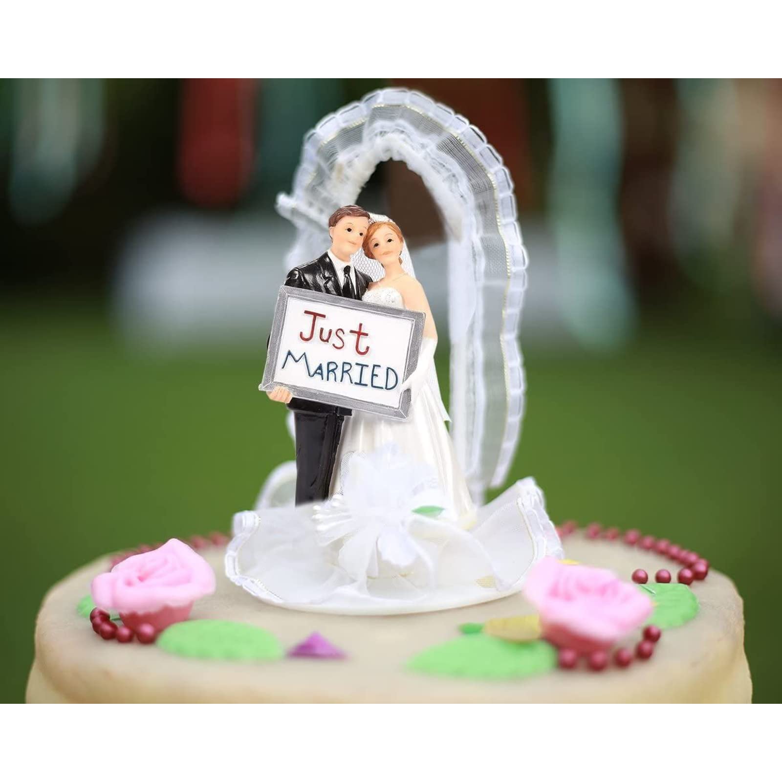 Buy Juvale Wedding Cake Toppers Bride Groom Cake Topper Figurines