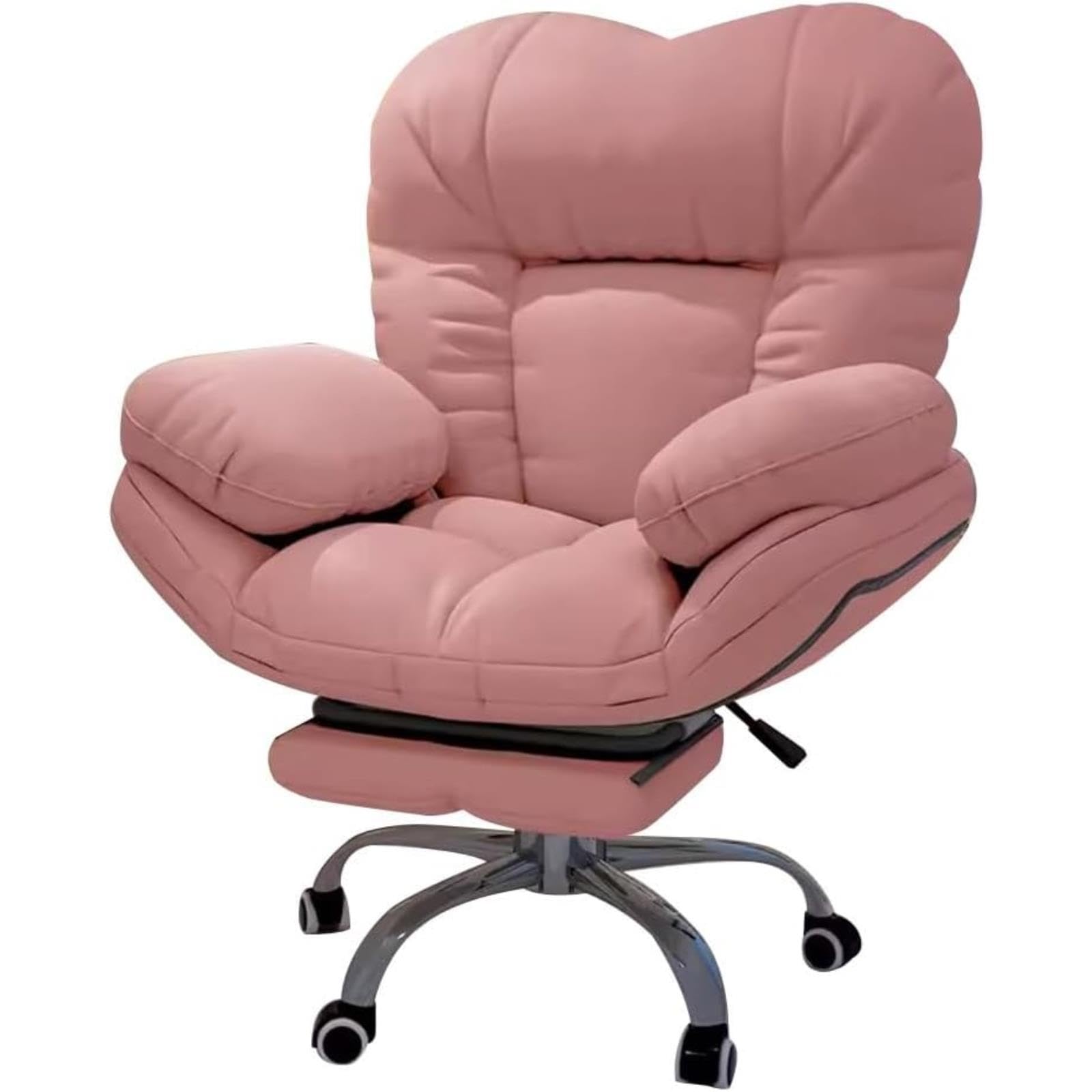 IvyLoutish Modern Gaming Office Chair, Adjustable Height Recliner with Armrests, 2 Reclining Positions, for Gaming, Reading, Dining & Home Use