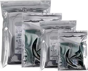 Antistatic Bags, 100pcs Resealable ESD Bags 3.2x4.7inches with Labels for GPU Hard Drive SSD HDD and Electronic Device (Ziplock-3.2X4.7-100pc)