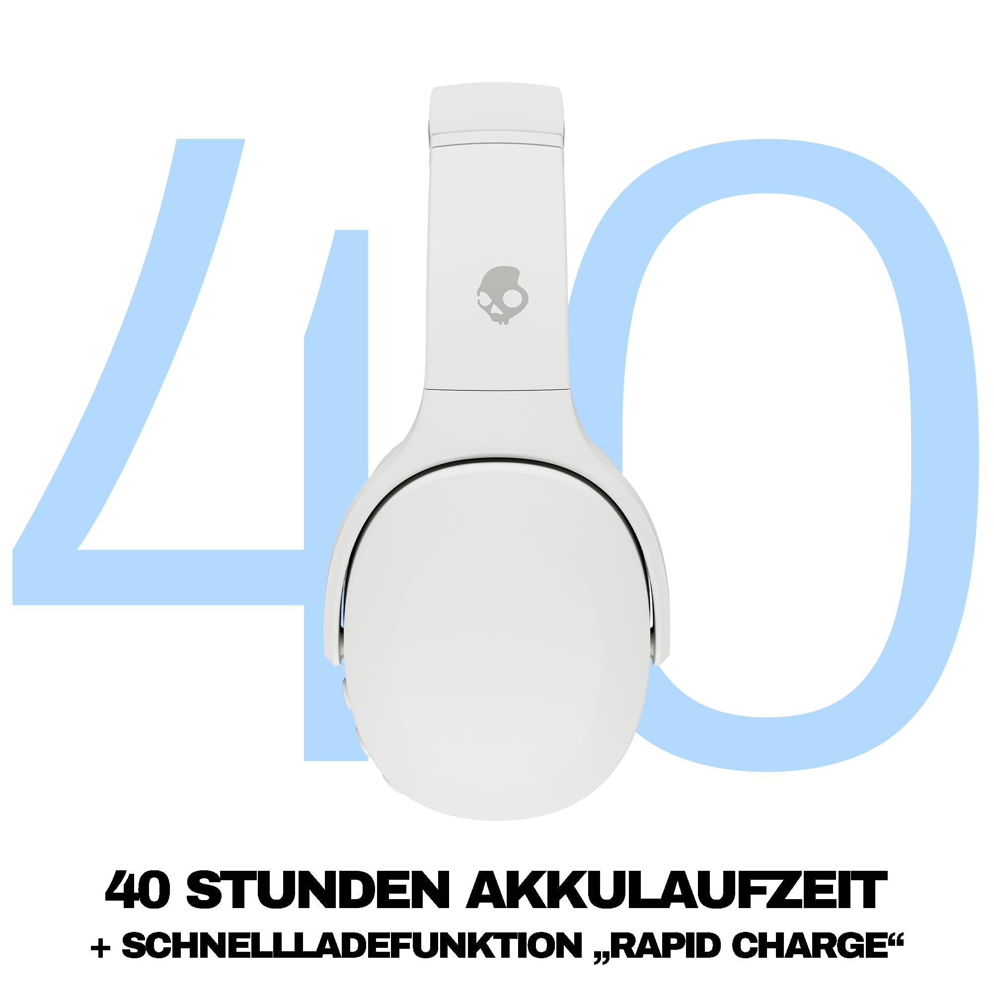 Skullcandy Crusher Evo Over-Ear Wireless-Kopfhörer mit Sensory Bass, 40 Std. Akkulaufzeit, Extra Charging Cable, Mikro… – Ansicht 3