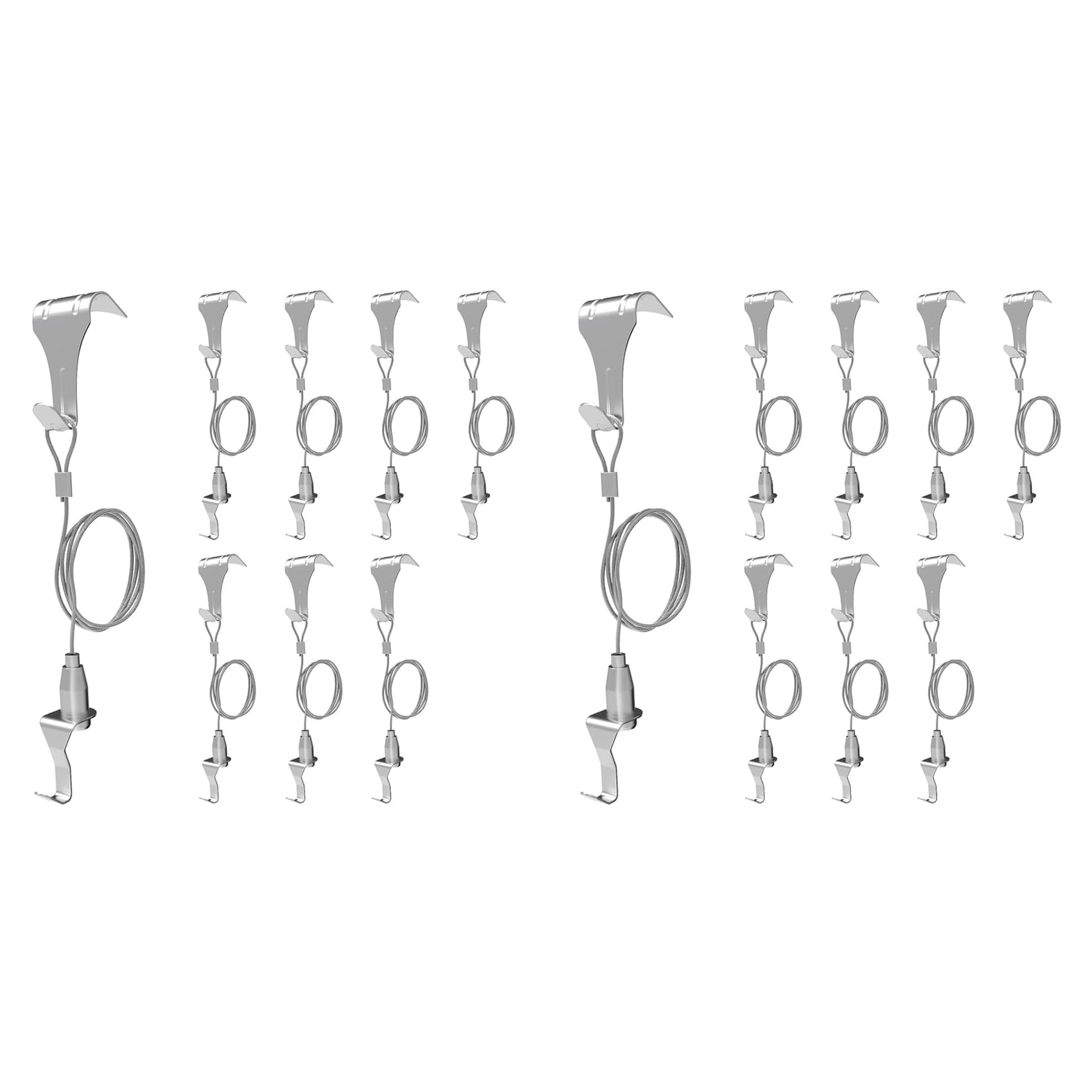 16 Pcs Picture Rail Hanging System,Picture Rail Hooks Molding Hooks Picture Rail Hangers