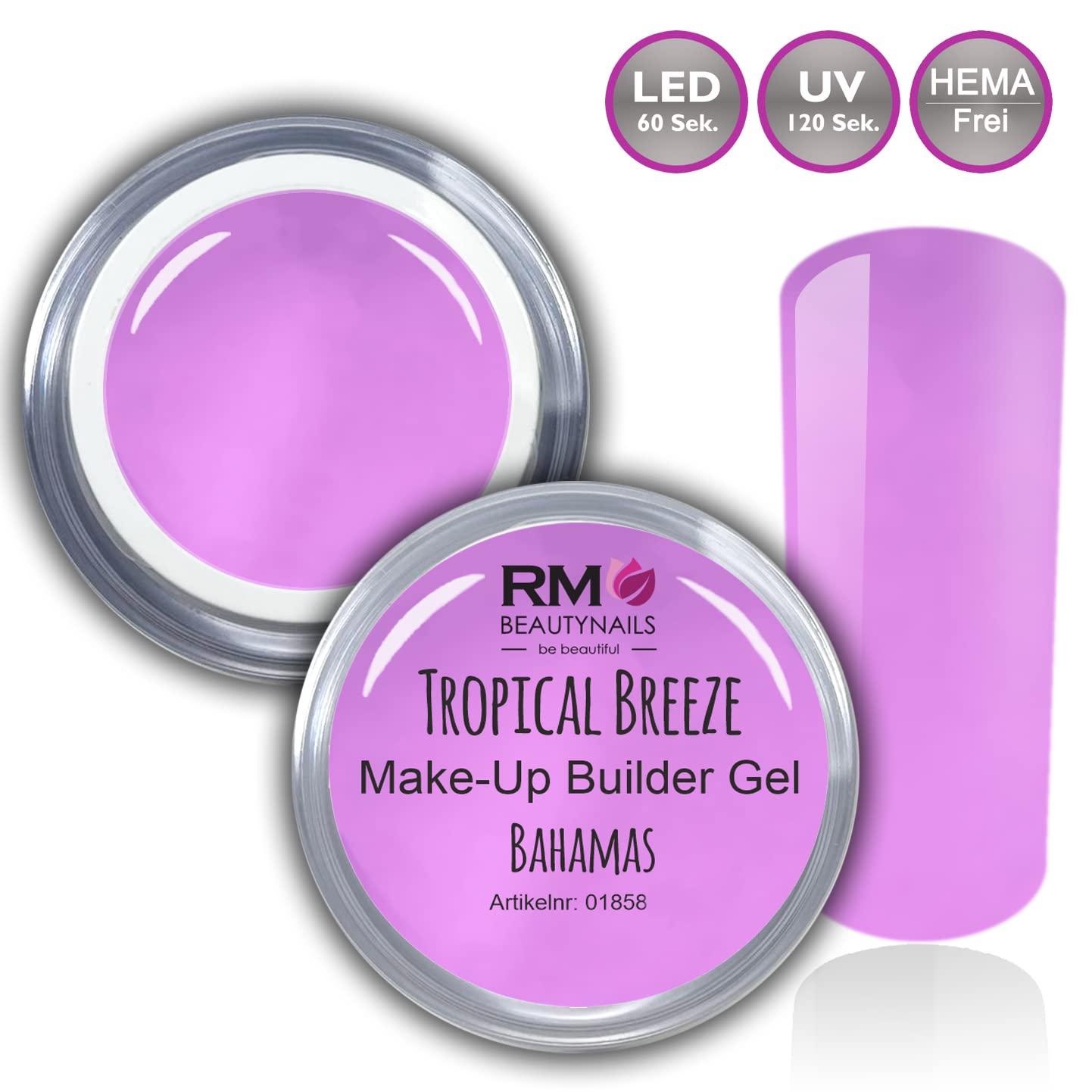 UV-Gel Make-Up Builder Led Gel Neon Set Hema Frei Nagelgel Nagelset Fingernagel RM Beautynails 8x 15ml (8er Pack)