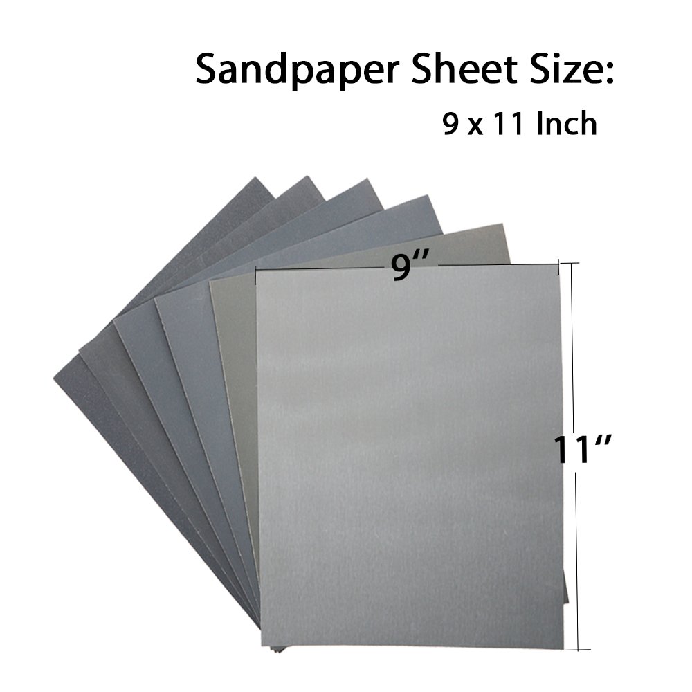 folteitei Sand Paper, Sandpaper Sheets 120/220/320/400/600/800/1000/1200/ 1500/2000/2500/3000 Grit, 24 Pcs Wet Sandpaper for Wood, Metal and Car Polishing (23 x 9cm/9 x 3.6inch) price in UAE | Amazon UAE folteitei Sand Paper, Sandpaper Sheets 120/220/320/400/600/800/1000/1200/ 1500/2000/2500/3000 Grit, 24 Pcs Wet Sandpaper for Wood, Metal and Car Polishing (23 x 9cm/9 x 3.6inch) price in UAE | Amazon UAE