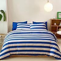 Vista 17 de CLOTHKNOW Juego de edredón de 3 piezas a cuadros color beige óxido, tamaño Full, juego de ropa de cama de cuadros edredón terracota con 2 fundas