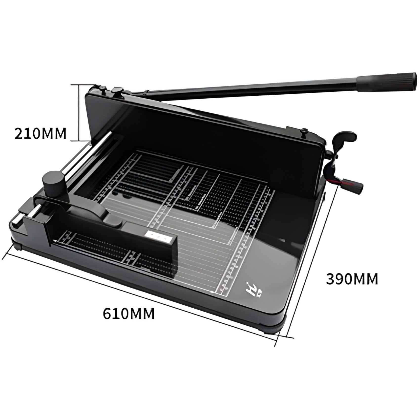 Taglierina a ghigliottina in metallo resistente, tagliacarte manuale da tavolo A4, con blocco lama di sicurezza e pressa per carta, per ufficio, scuola, scrapbooking