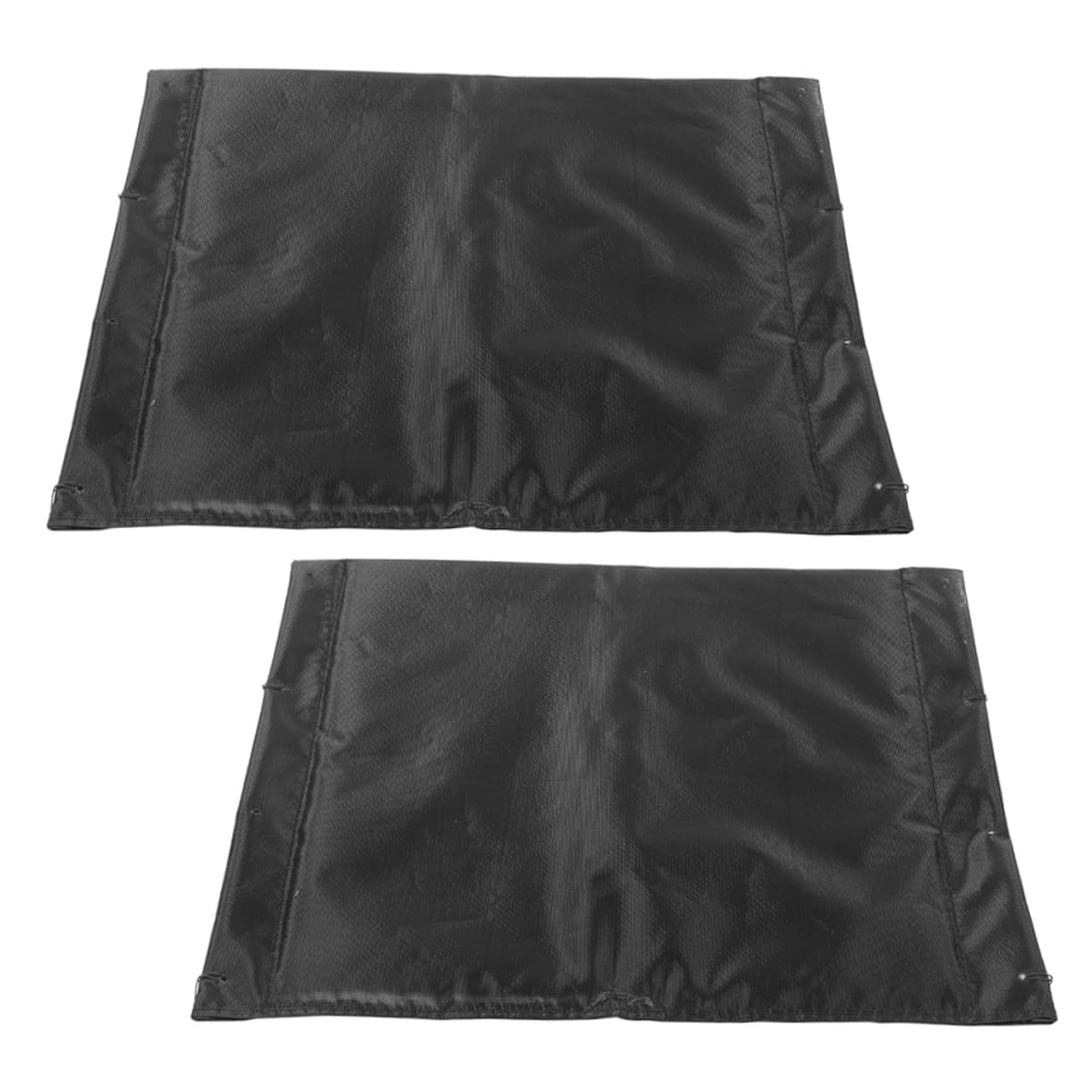 Repuestos Ideales para Asiento de Silla de Ruedas 2 Cojines de Tela Oxford Negra, Antideslizantes y Fáciles de Limpiar para Accesorios de Sillas de Ruedas
