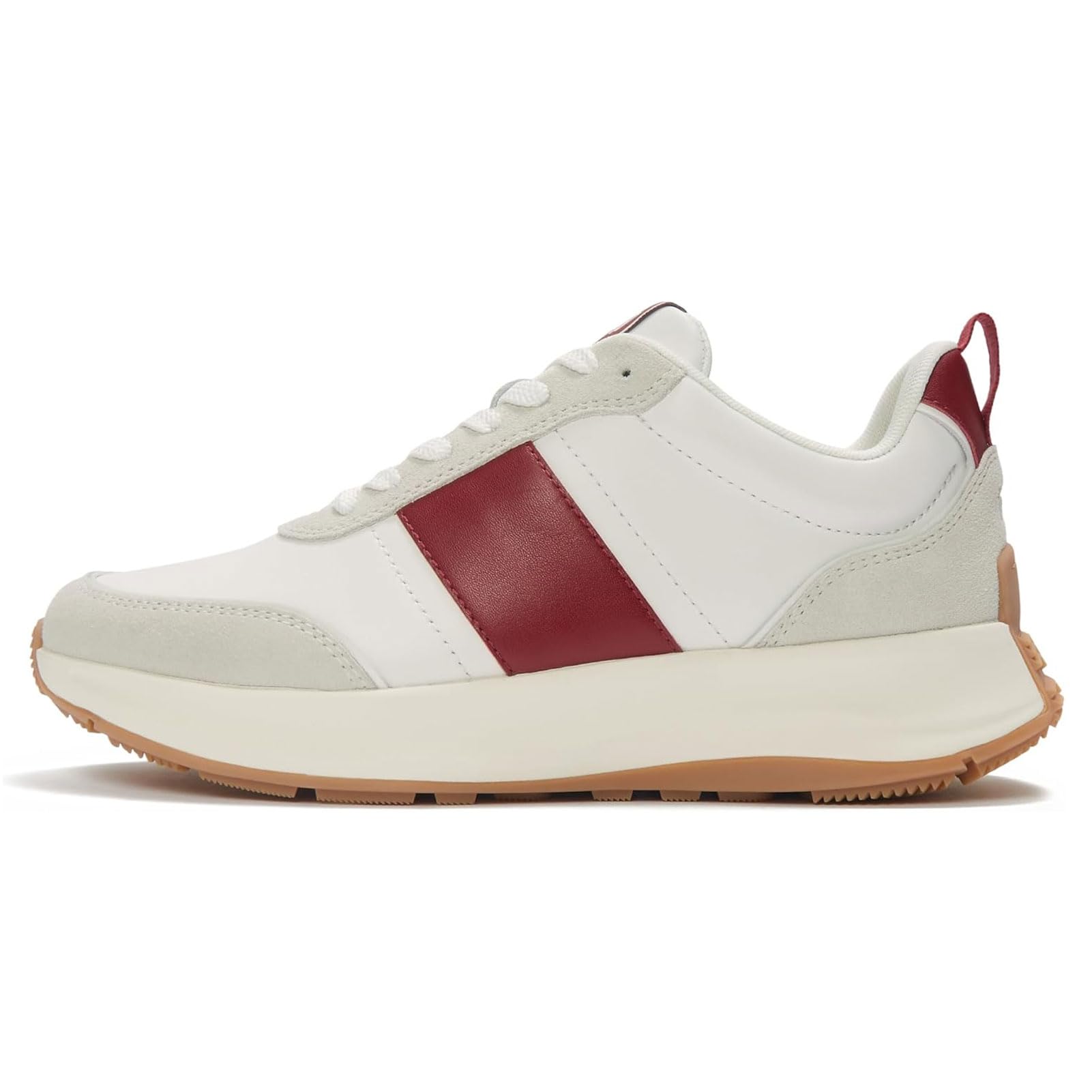 F-Mode Flow Leather/Suede Flatform Sneakers
