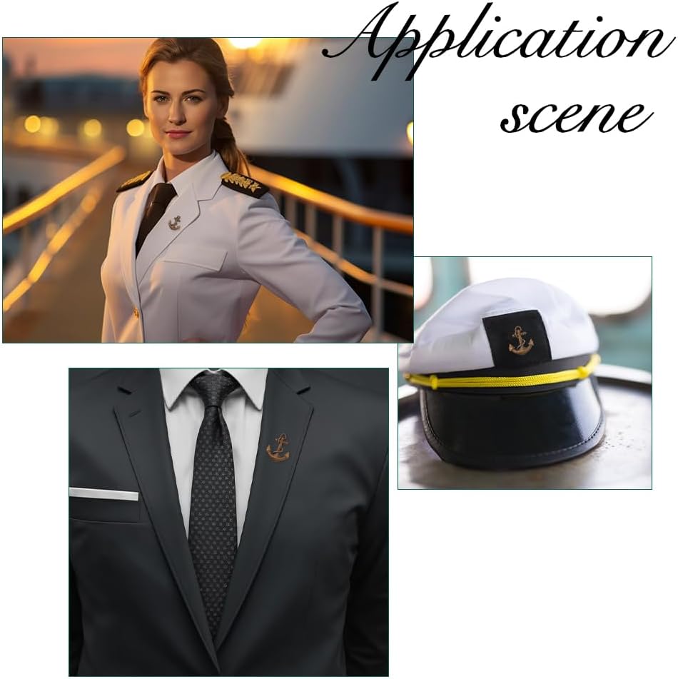 DICOSMETIC 12Pcs Anchor Brooch Lapel Pin Platinum Antique Bronze Anchor Jewelry Pin 0.79x0.63 Inch Sailor Pins Alloy Metal Pins Men Women Brooches Accessories for Backpacks Hat Shirt Bags image 5