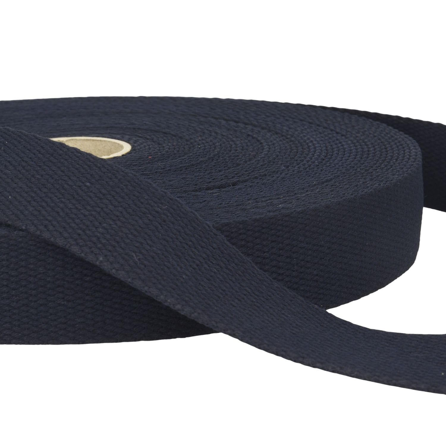 5 Metres Navy Heavy Duty Cotton Webbing, 25mm Wide Strong Thick Firm Strap, Machine Washable 30°C, Perfect for Bag Handles, Tote Straps, Belts, Pet Leads, Repairs & Crafts by Giddy Square