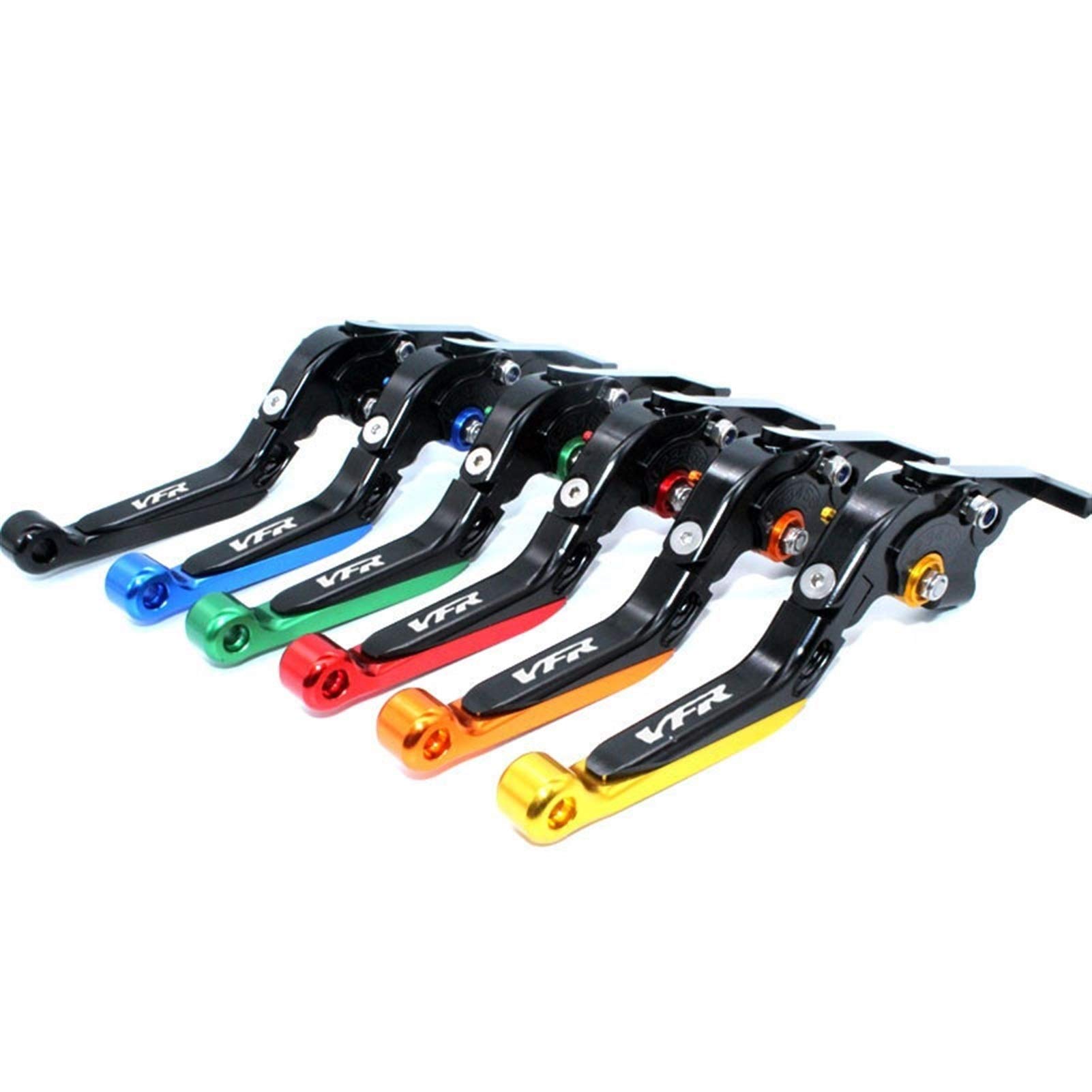Per Hon & da VFR800 VFR 800 1998 1999 2000 2001 Accessori Moto CNC Pieghevole Estensibile Freno Leve Frizione LOGO VFR Leva Della Frizione Del Freno (Colore : 2)