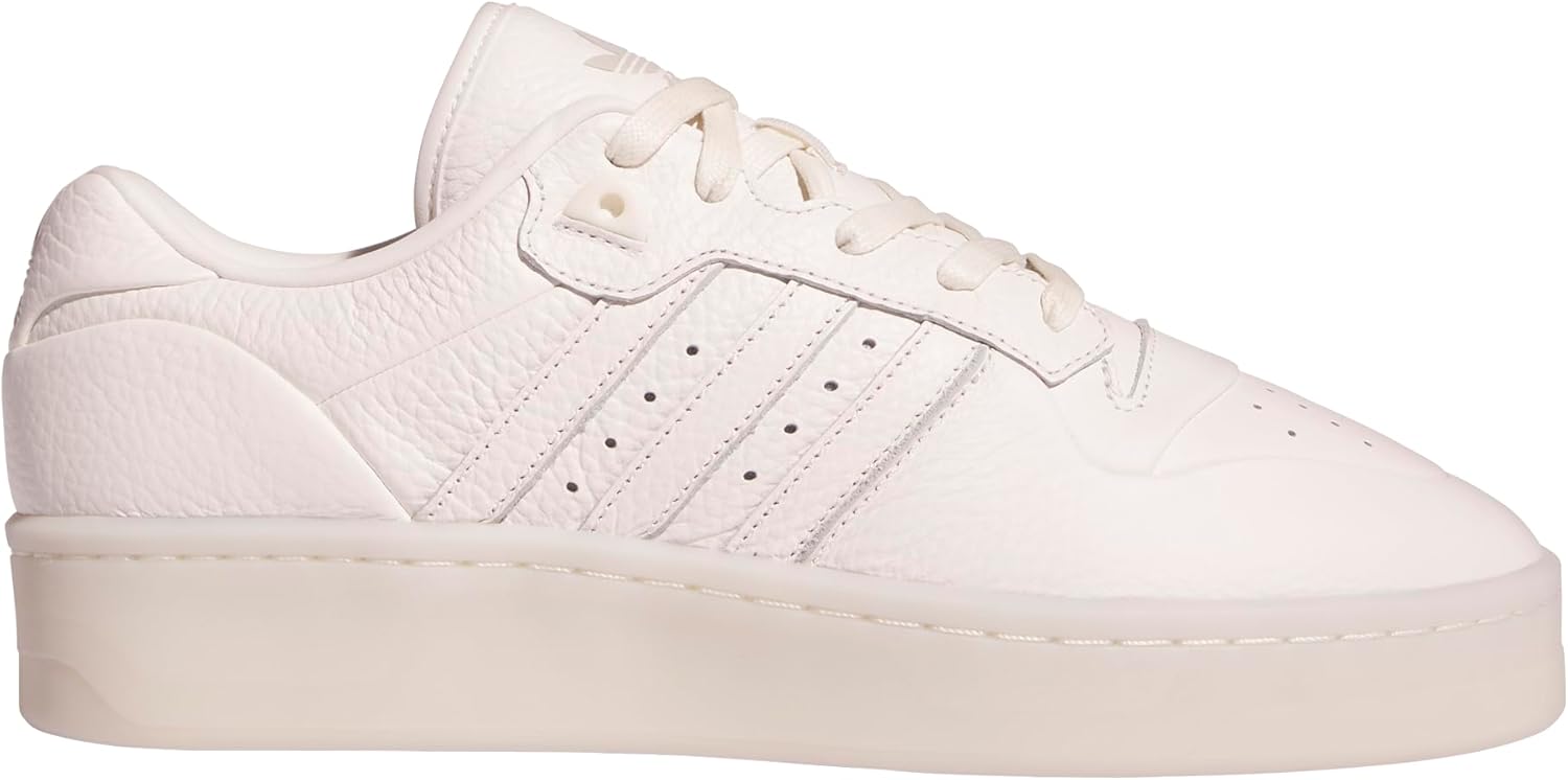 adidas Mens Rivalry Lux Low Lace Up Sneakers Shoes Casual - White