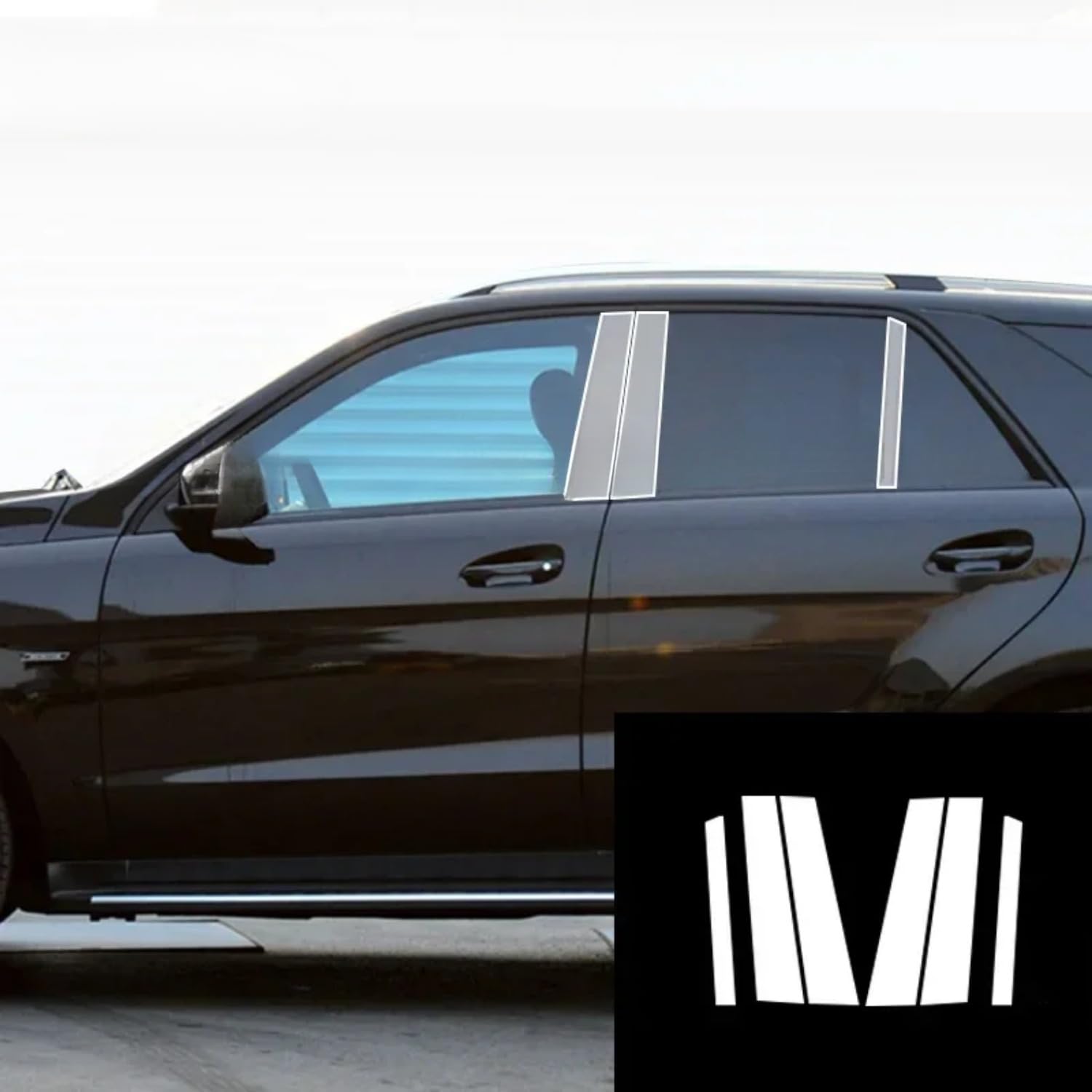 Pellicola protettiva in PPF per carrozzeria auto, in TPU trasparente, per Mercedes Benz GLE V167 2015-2019 (trasparente)