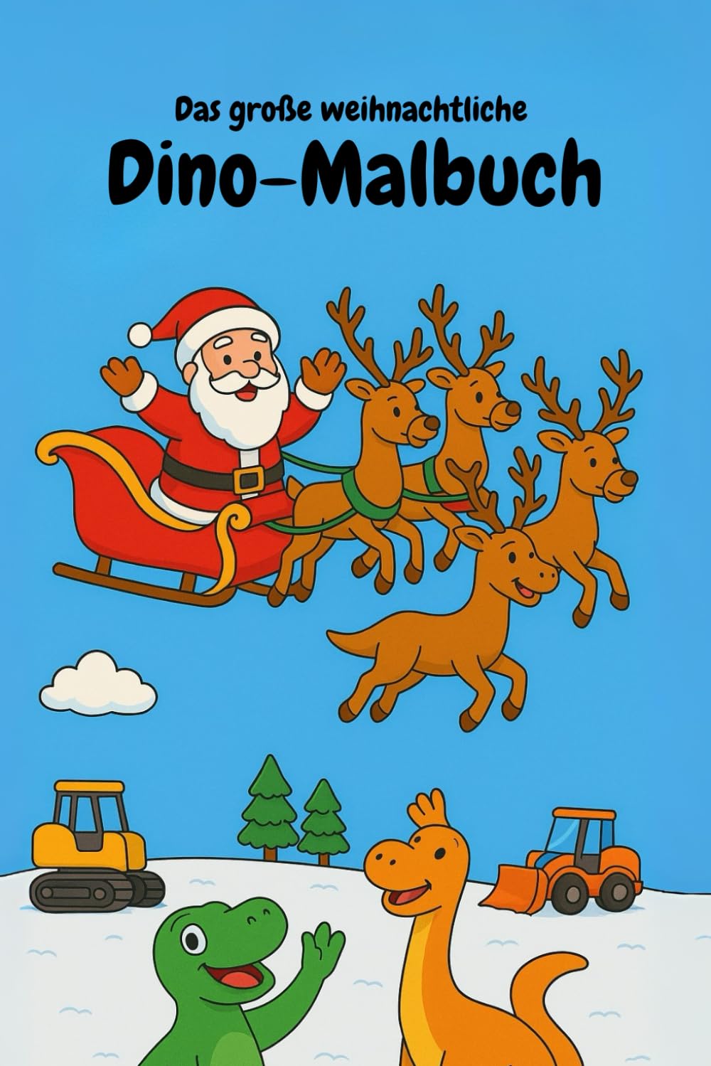 Das weihnachtliche Dino-Malbuch
