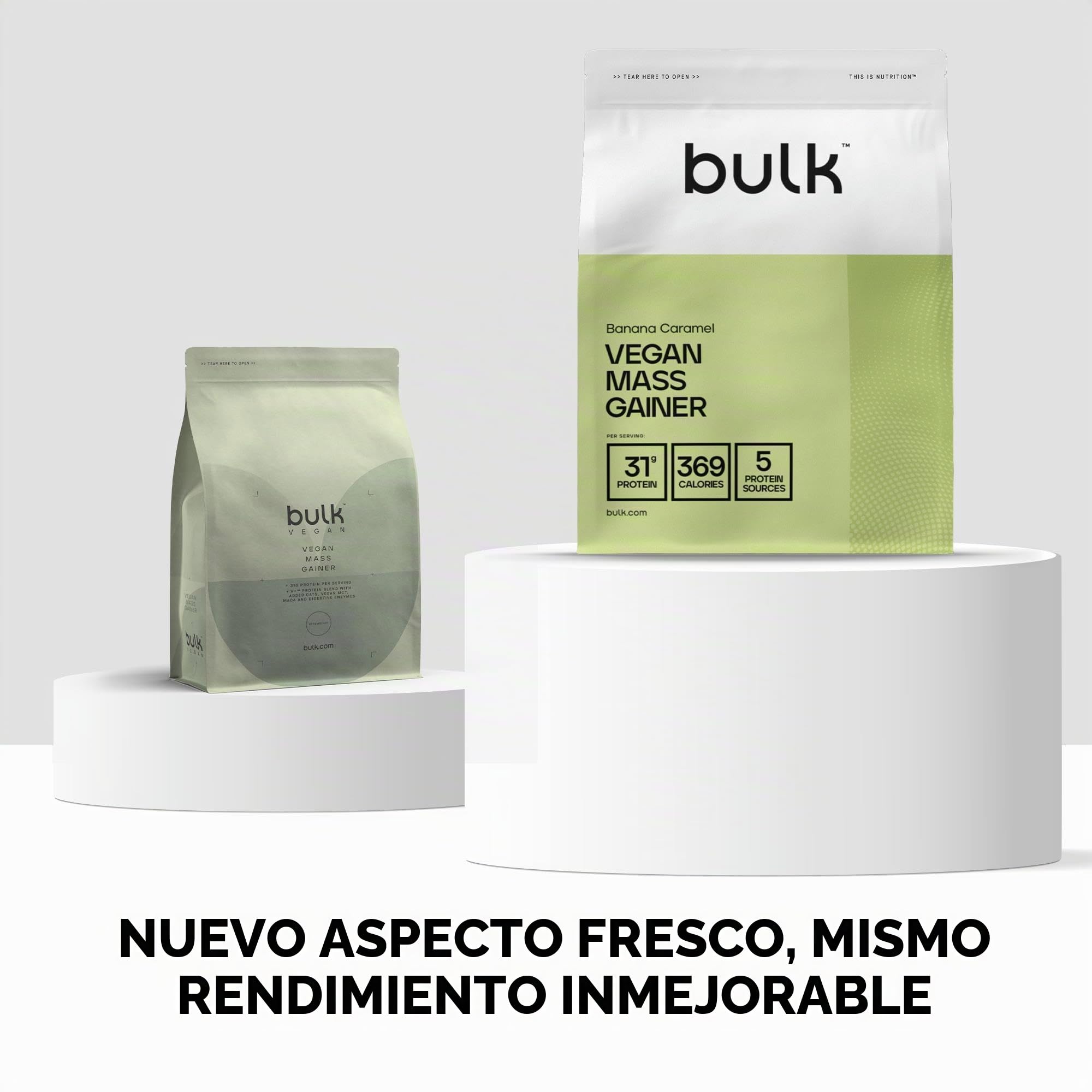 Bulk Ganador de masa vegano, Plátano y Caramelo, 2.5kg