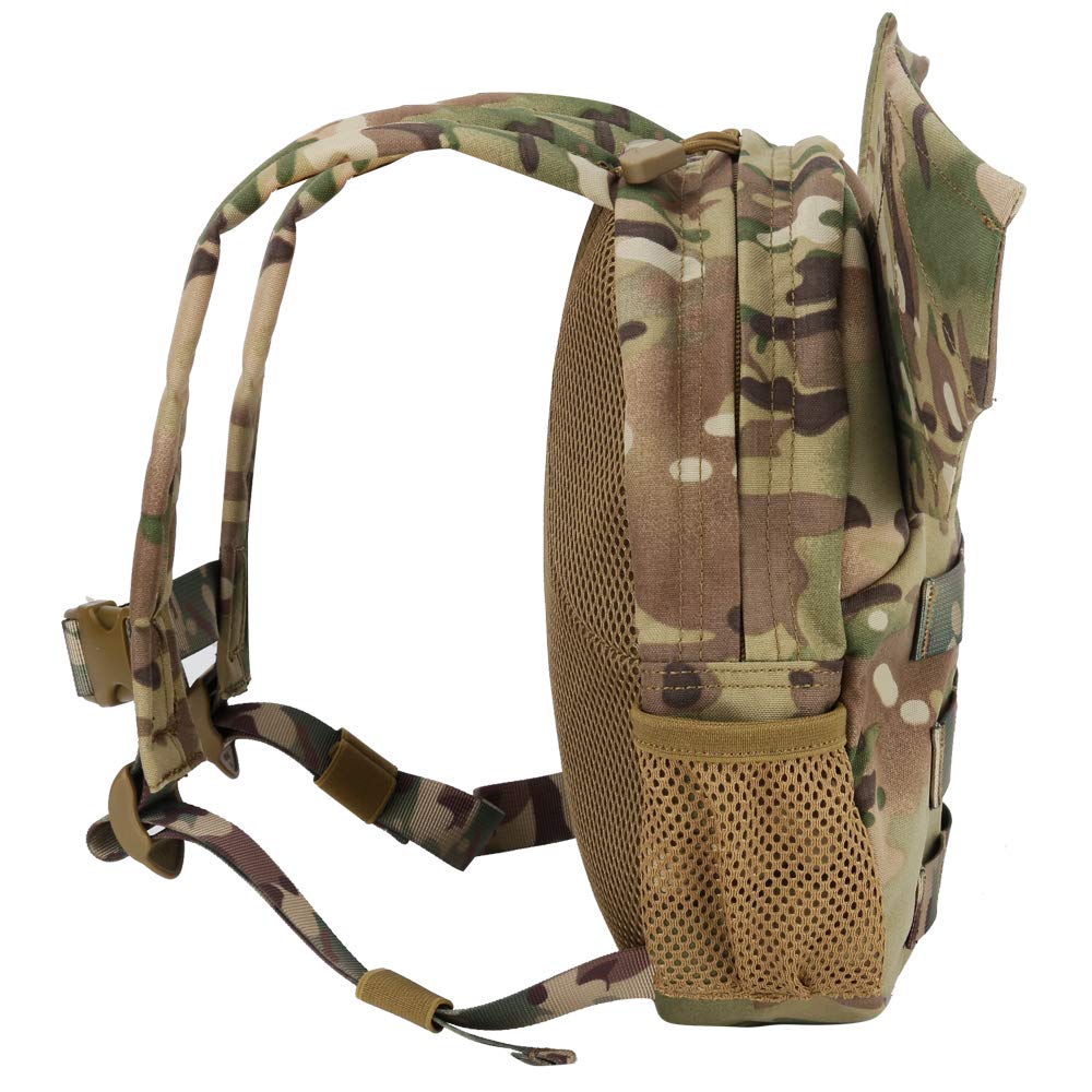 Mochila táctica Militar para niños, niñas, niños, alas de murciélago, pequeña Bolsa de Diablo para Airsoft Paintball, Viajes, Senderismo, Acampada, Halloween