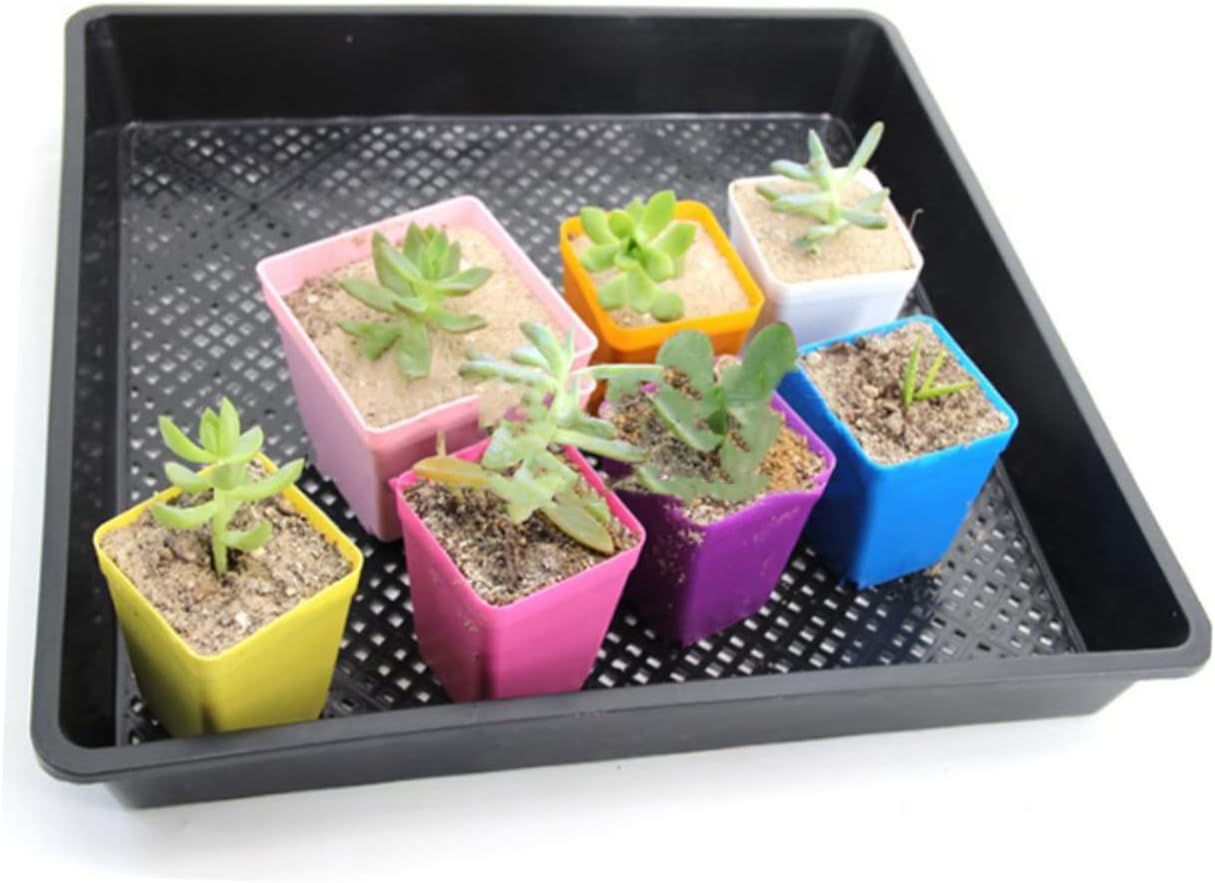 POPETPOP 5pcs Plant Germination Trays for Greenhouse Reusable Starter Trays for Vegetable and Flower Growth Space-Saving Design Lightweight and Easy to Store