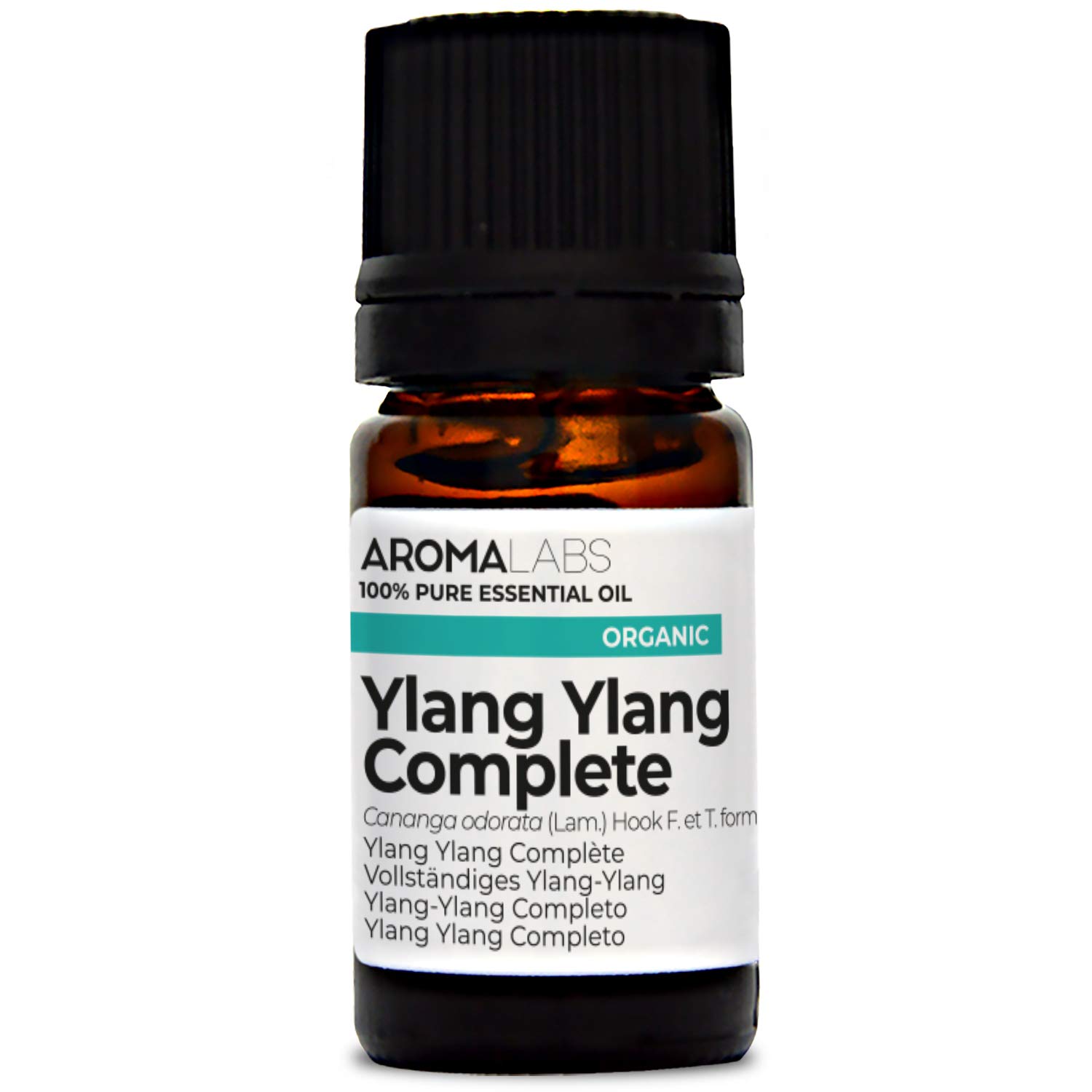 BIO - YLANG YLANG Complete Essential Oil - 5mL - 100% Pure, Natural, Chemotyped and AB Certified - AROMA LABS (French Brand)